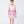 Load image into Gallery viewer, white ruffled blouse and pink floral skirt with a polka dotted bow on the waist