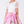 Load image into Gallery viewer, white ruffled blouse and pink floral skirt with a polka dotted bow