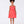 Load image into Gallery viewer, A sleeveless, vibrant coral A-line dress with chic bow details