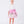 Load image into Gallery viewer, satin balloon sleeve white blouse with pink floral skirt that has a big polka dotted bow on the waist