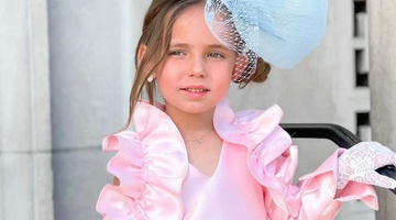 pink ruffled dress for little girls