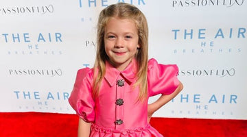 Charlotte Ann Tucker Stuns in Mama Luma’s Special Edition Enchanting Brooch Dress At The Air He Breathes Premiere
