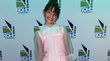 Luciana Elisa Quiñonez Shines in Mama Luma’s Camellia Garden Outfit at North Hollywood Cinefest