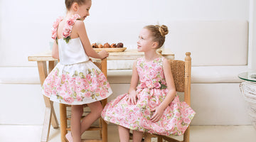 pastel flower dresses for little girls