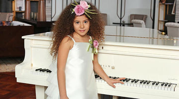 A very beautiful white dress for girls 