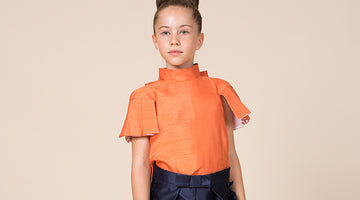 orange blouse for little girls