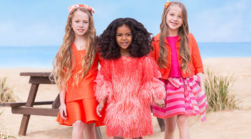 orange and fuchsia designs for little girls