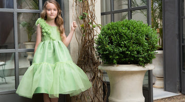 special occasion green dress for girls 3 years old