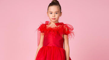 chic red dress for little girls