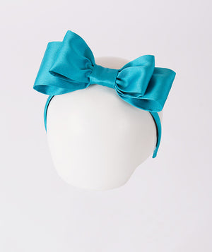 cerulean double bow headband