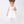 Load image into Gallery viewer, a sleeveless white dress with a Peter Pan collar and floral waist detailing
