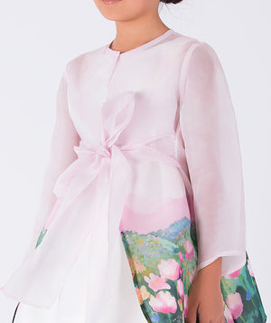 floral bow caftan