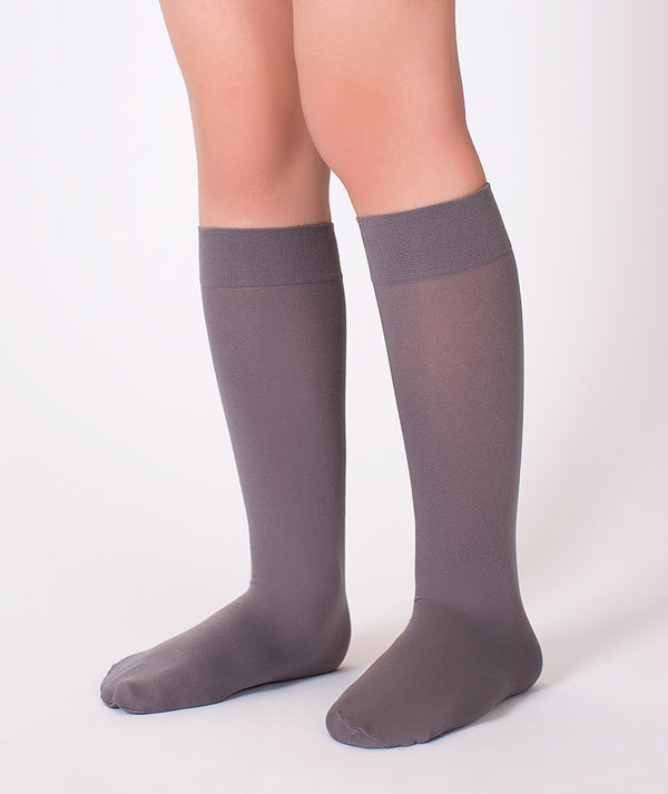 grey knee high socks