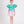 Load image into Gallery viewer, mint balloon sleeved blouse and pink peony printed skirt 
