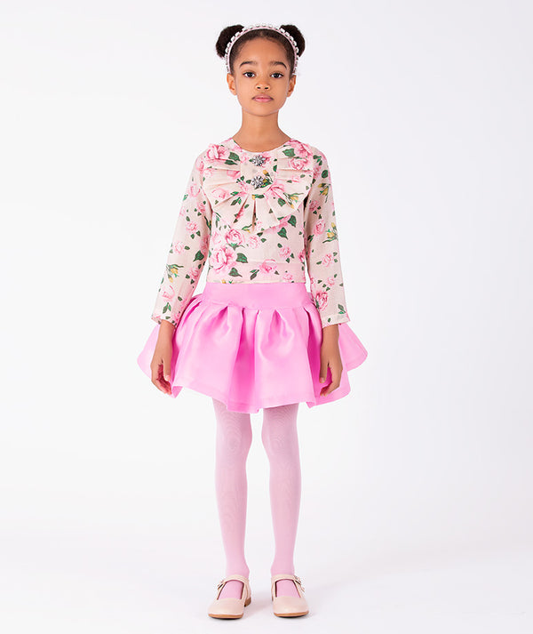 Floral Ruffles Girls Outfit | 2 Pieces