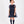 Load image into Gallery viewer, Navy blue sequin dress with sheer puff sleeves and oversized bow
