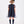 Load image into Gallery viewer, Navy tulle and sequin dress with puff sleeves and bow
