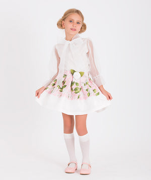  3D Flower Appliqué Outfit | 2 Pieces