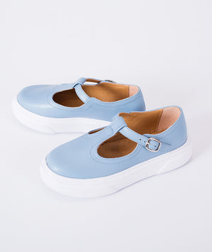 pastel baby blue casual kids shoes