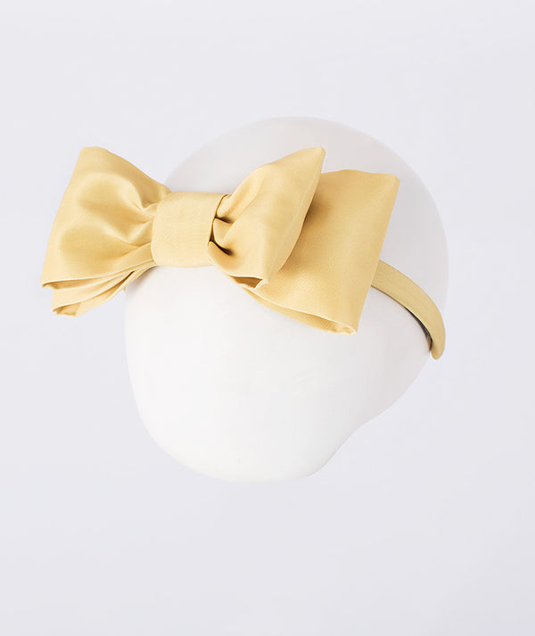 yellow bow headband