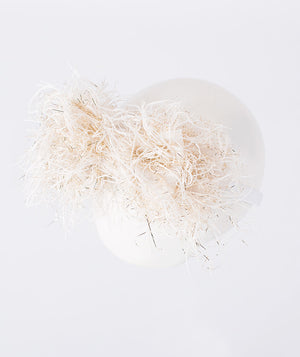 Shimmering Feathery Gold Headband