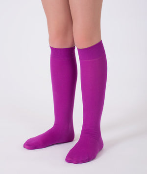 magenta knee high socks