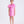 Load image into Gallery viewer, Pink luxury girls occasion dress with sculptural 3D flower shoulder detail and clean silhouette for special events
