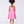 Load image into Gallery viewer, Back view of 3D Flower Applique Girls Dress featuring fit and flare silhouette, knee length skirt, and hidden zipper.
