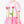 Load image into Gallery viewer, Editorial view of 3D Rose Appliqué Girls Outfit | 2 Pieces in blush pink satin for girls ages 3 to 12, featuring fabric texture and color
