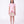 Load image into Gallery viewer, Front view of 3D Rose Appliqué Women's Dress in pink structured matte satin, showing overall silhouette and styling
