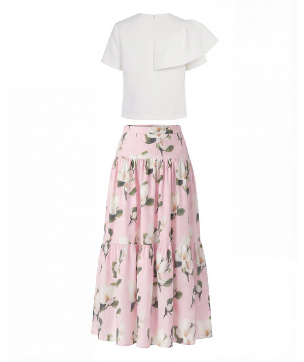 Floral Long Skirt Women’s Outfit | 2 Pieces