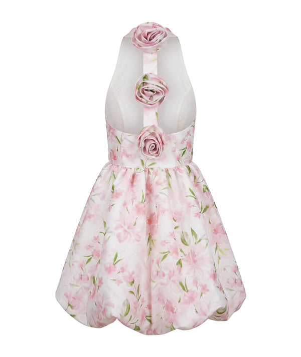 Exquisite Flared Floral Women's Dress