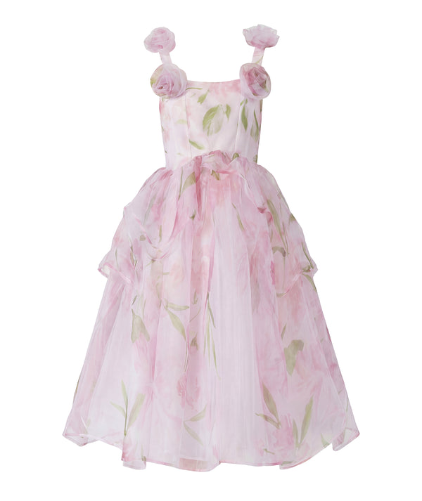 Floral Chiffon Women's Dress