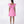 Carica l'immagine nel visualizzatore Galleria, Pink dress with ruffled shoulders on a white background
