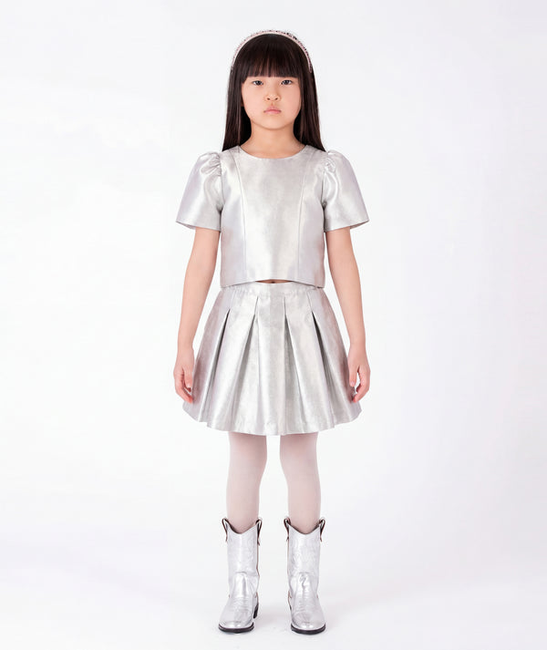 Silver Girls Outfit | 2 Pieces