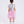 Load image into Gallery viewer, 11 years old girl wearing a silver top and pink skirt with butterfly patterns on a white background
