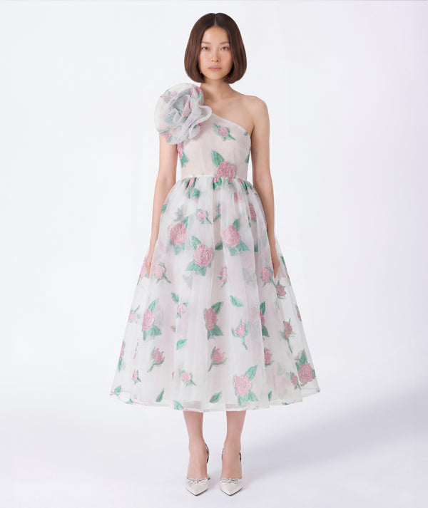 Organza Jacquard Women's Dress women wearing dress