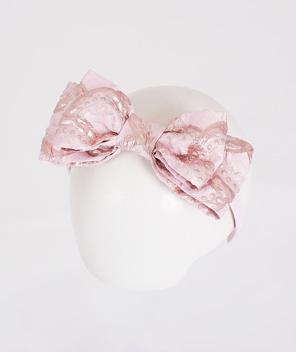 Pink Jacquard Headband