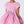 Load image into Gallery viewer, Pink dress with silver bow details on a white background
