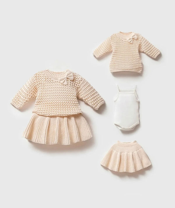 Little Luxe Newborn Knitwear Set | 3 Pieces