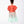 Load image into Gallery viewer, Back view of Balloon Sleeves Girls Outfit | 2 Pieces in mint green for girls ages 3 to 12, showing the silhouette and refined construction
