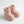 Charger l'image dans la galerie, Blush pink pointelle knit baby booties luxury newborn knit footwear perfect for special occasions
