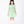 Load image into Gallery viewer, Front view of Button-Front Girls Twill Dress in mint green for girls ages 3 to 12, a premium children’s design by Mama Luma
