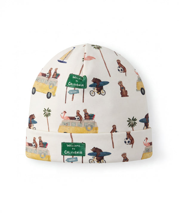 Casa Marisol illustrated cotton baby beanie, alternate 2