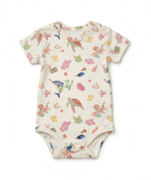 Casa Marisol illustrated cotton baby bodysuit, alternate 3
