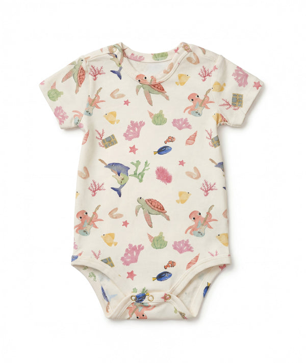 Casa Marisol illustrated cotton baby bodysuit, alternate 3