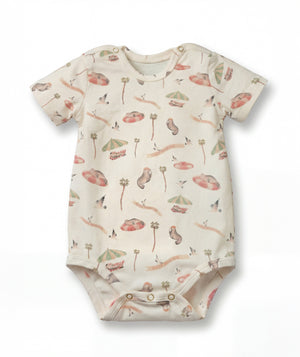 Casa Marisol illustrated cotton baby bodysuit, alternate 4