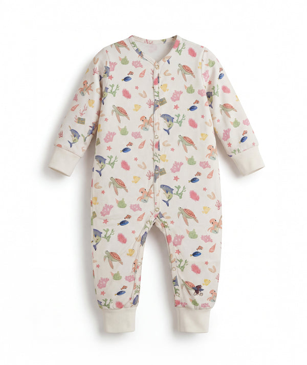 Casa Marisol illustrated cotton baby romper, alternate 2