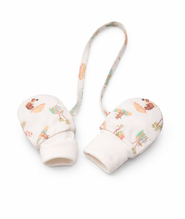 Casa Marisol illustrated newborn mittens, alternate 3