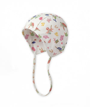Casa Marisol Ocean print baby sun hat